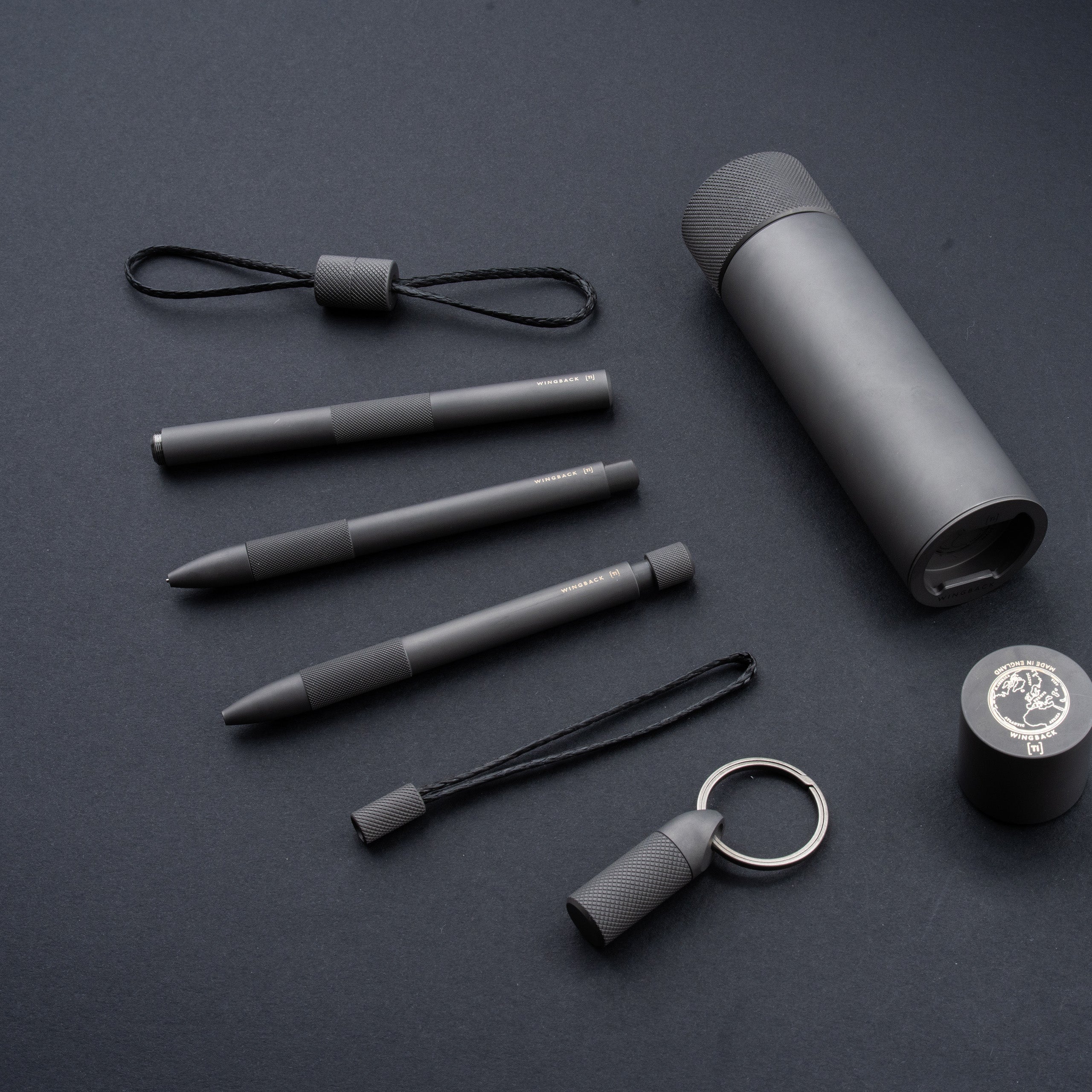 100ml Hip Flask - Matte Titanium