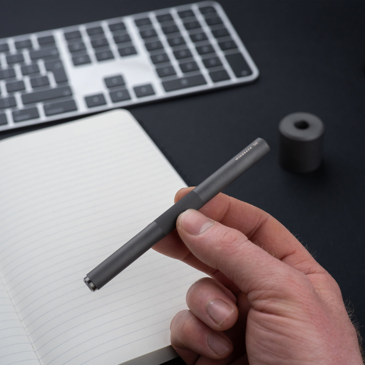 Fountain Pen - Matte Titanium by Wingback