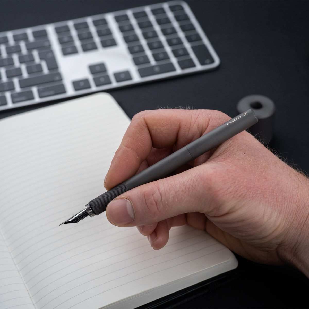 Fountain Pen - Matte Titanium by Wingback