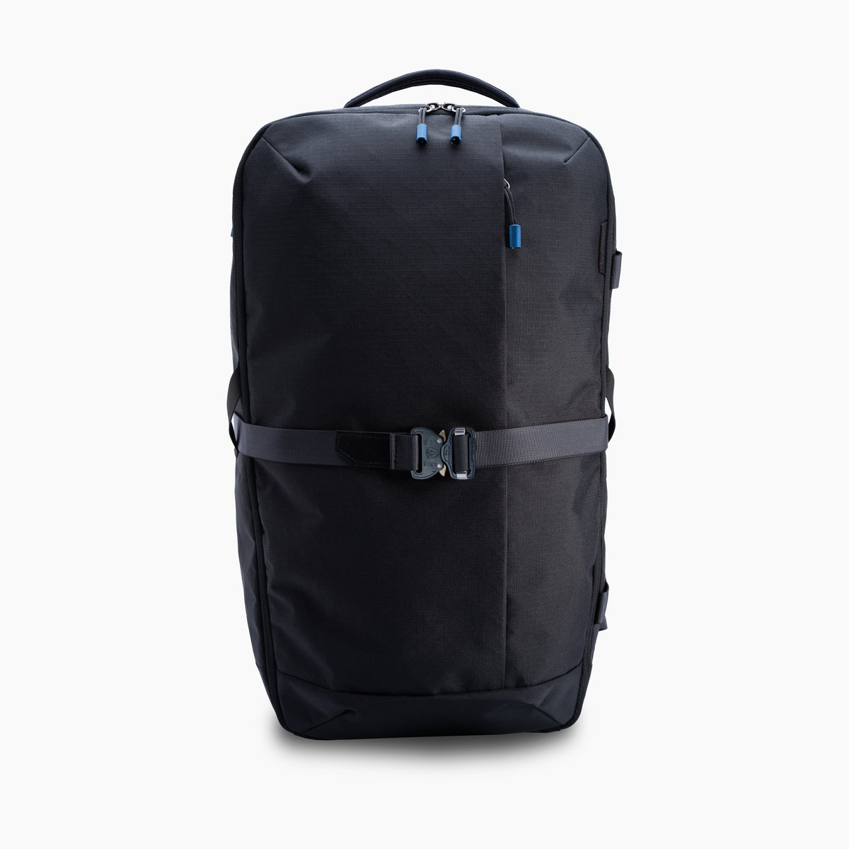 Wingback Heavy Lift Pack 002, black technical backpack with compression straps