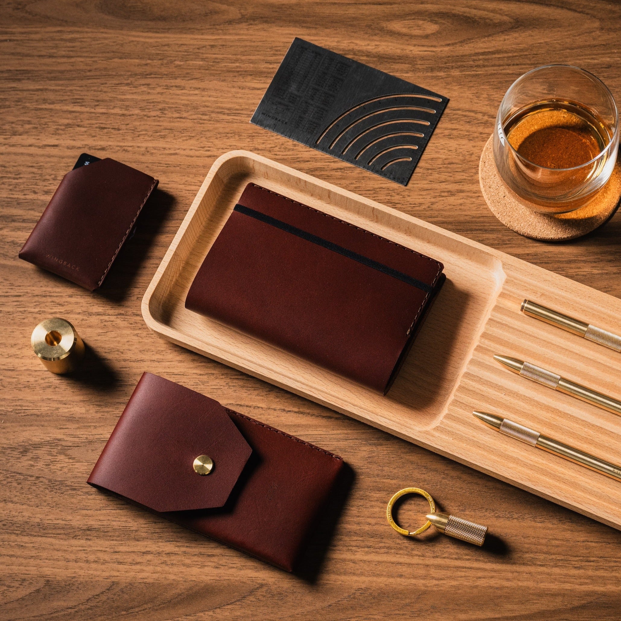 A6 Refillable Notebook - Chestnut Flatlay