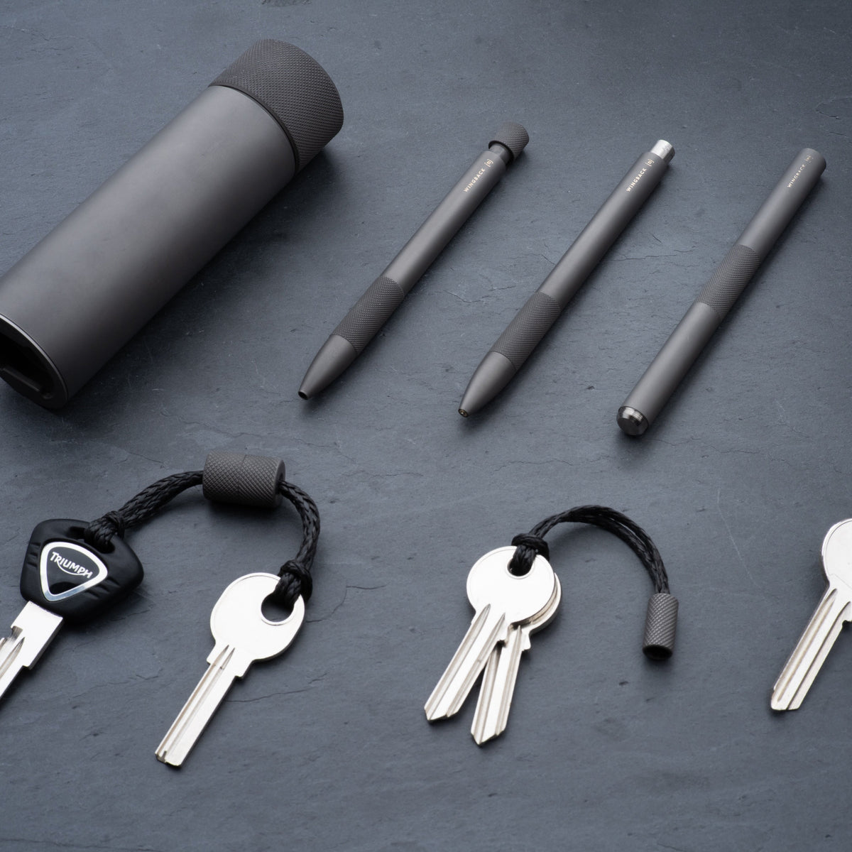 Key Fob - Matte Titanium by Wingback