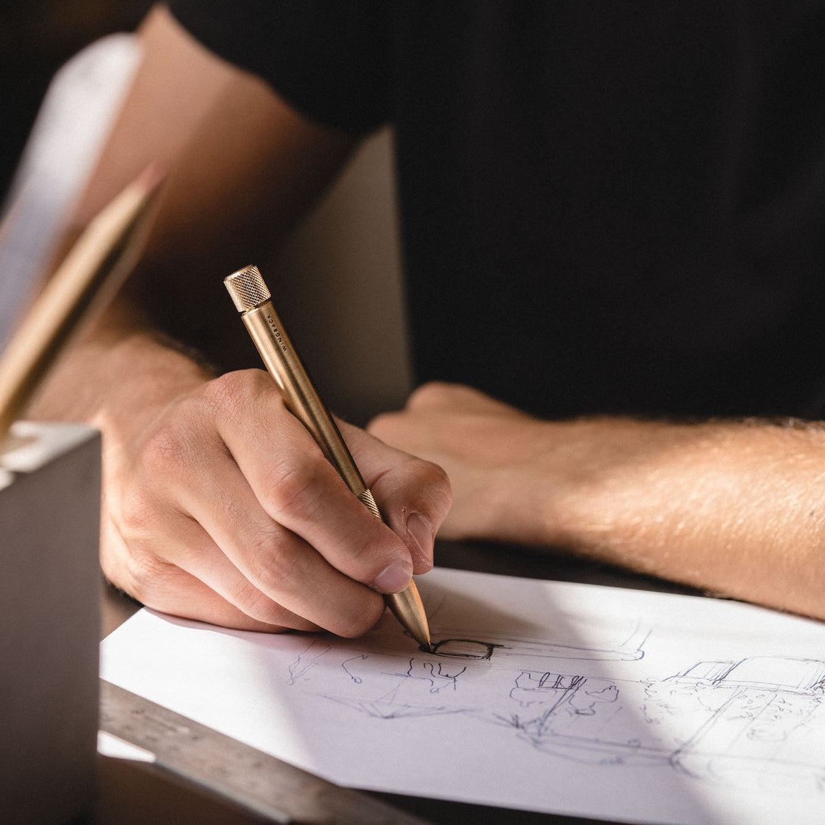Mechanical Pen - Brass made in England by Wingback. #inuse