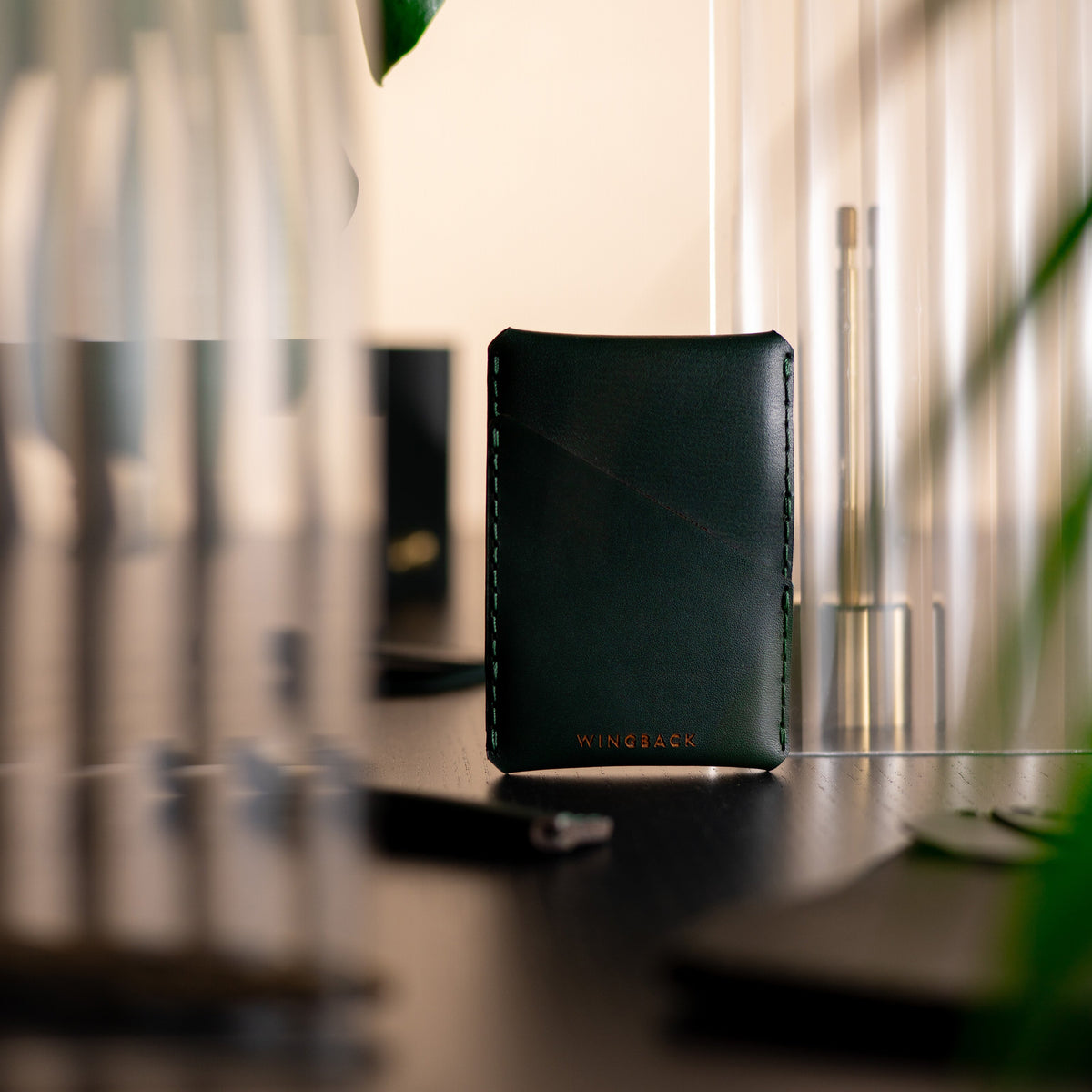 Winston Card Holder - British Racing Green by Wingback