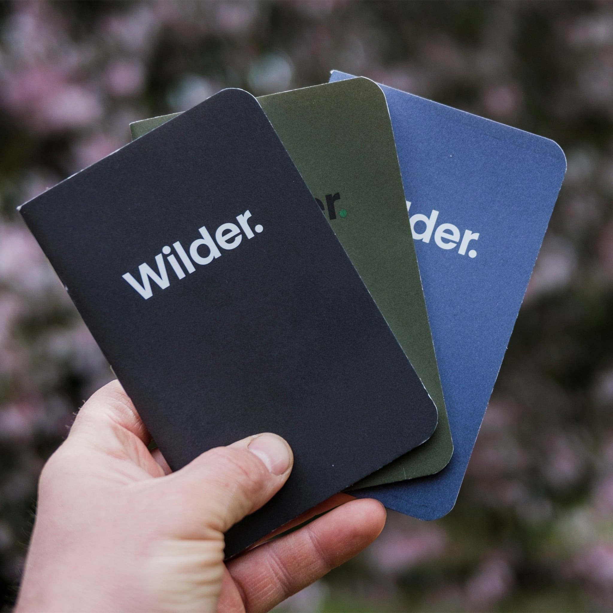 Wilder Pocket Notebook (3-pack) made in England by Wingback.