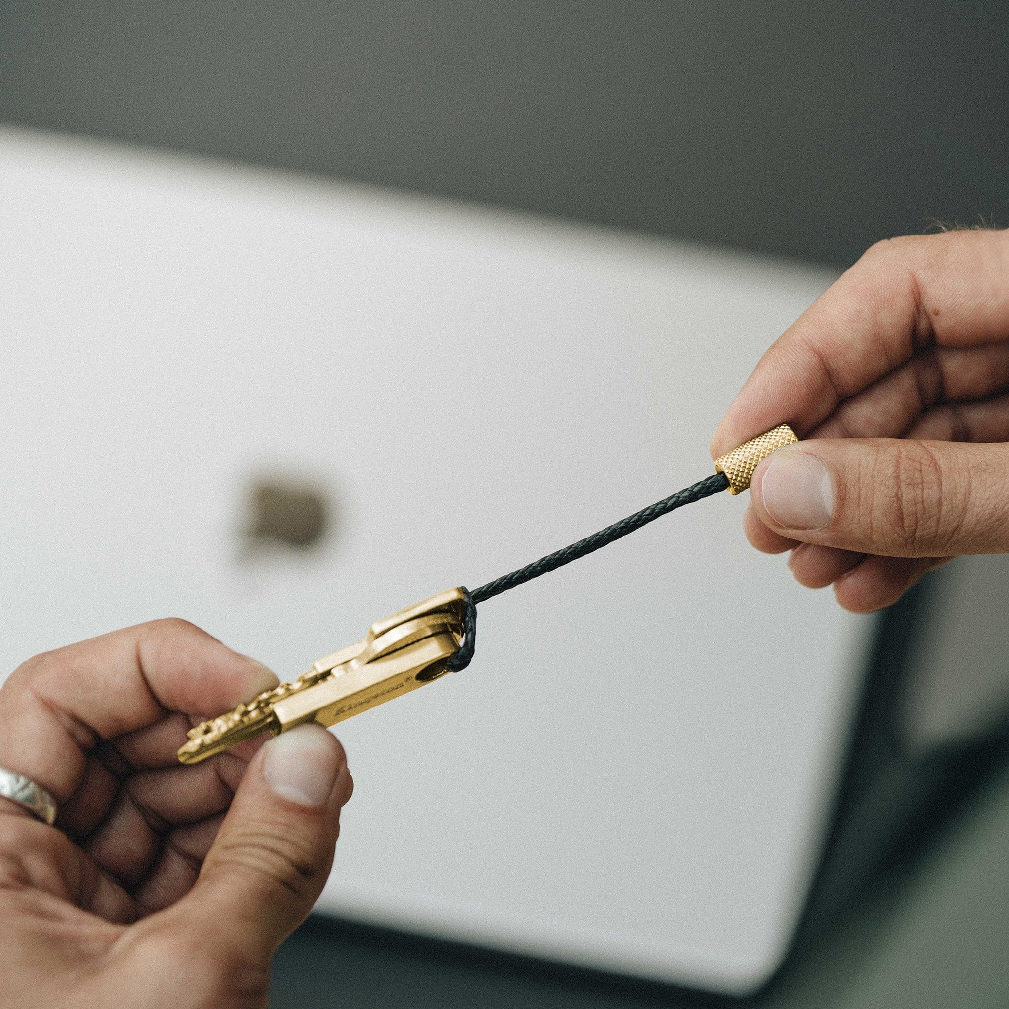 Key Fob - Brass made in England by Wingback.