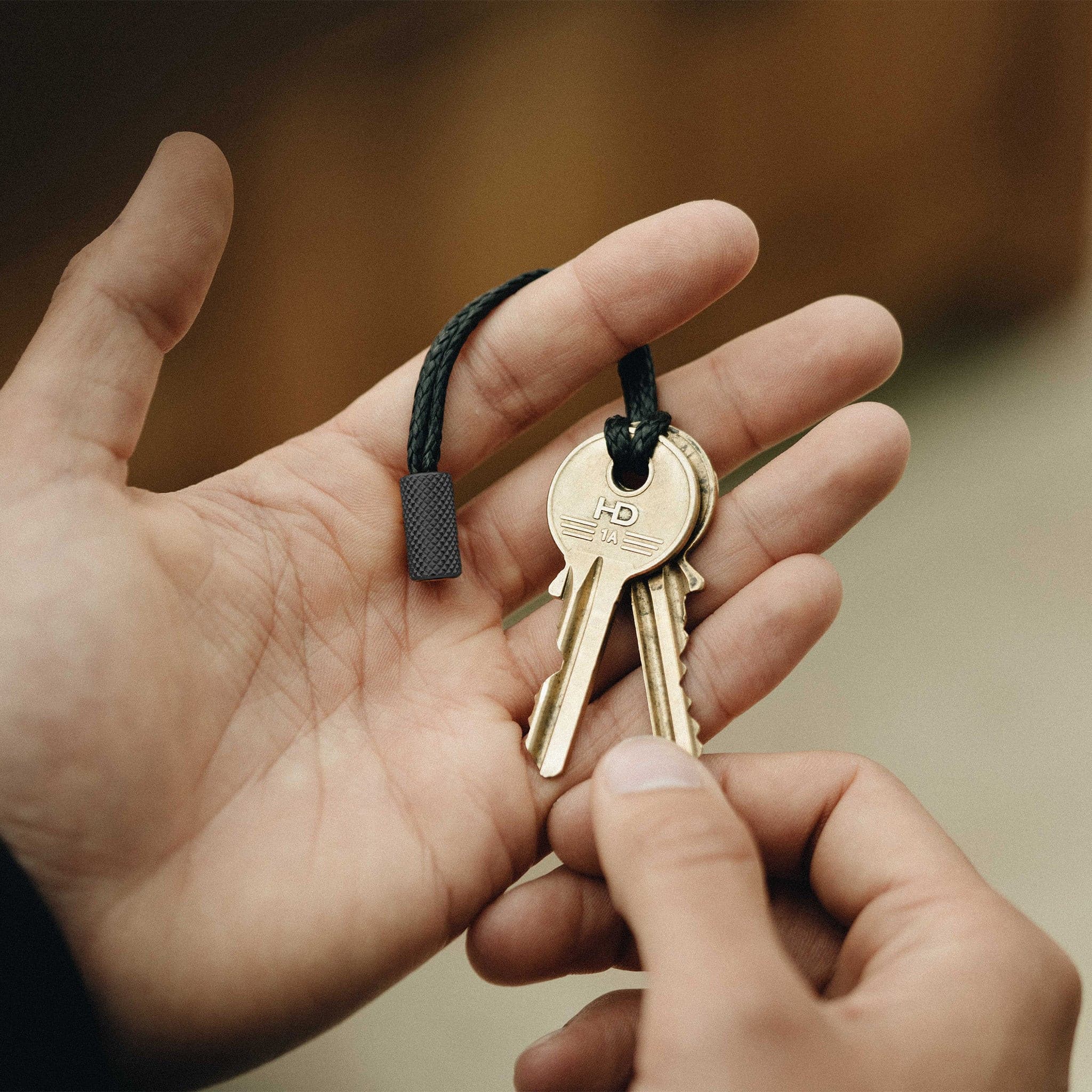 Key Fob - Black Steel made in England by Wingback.