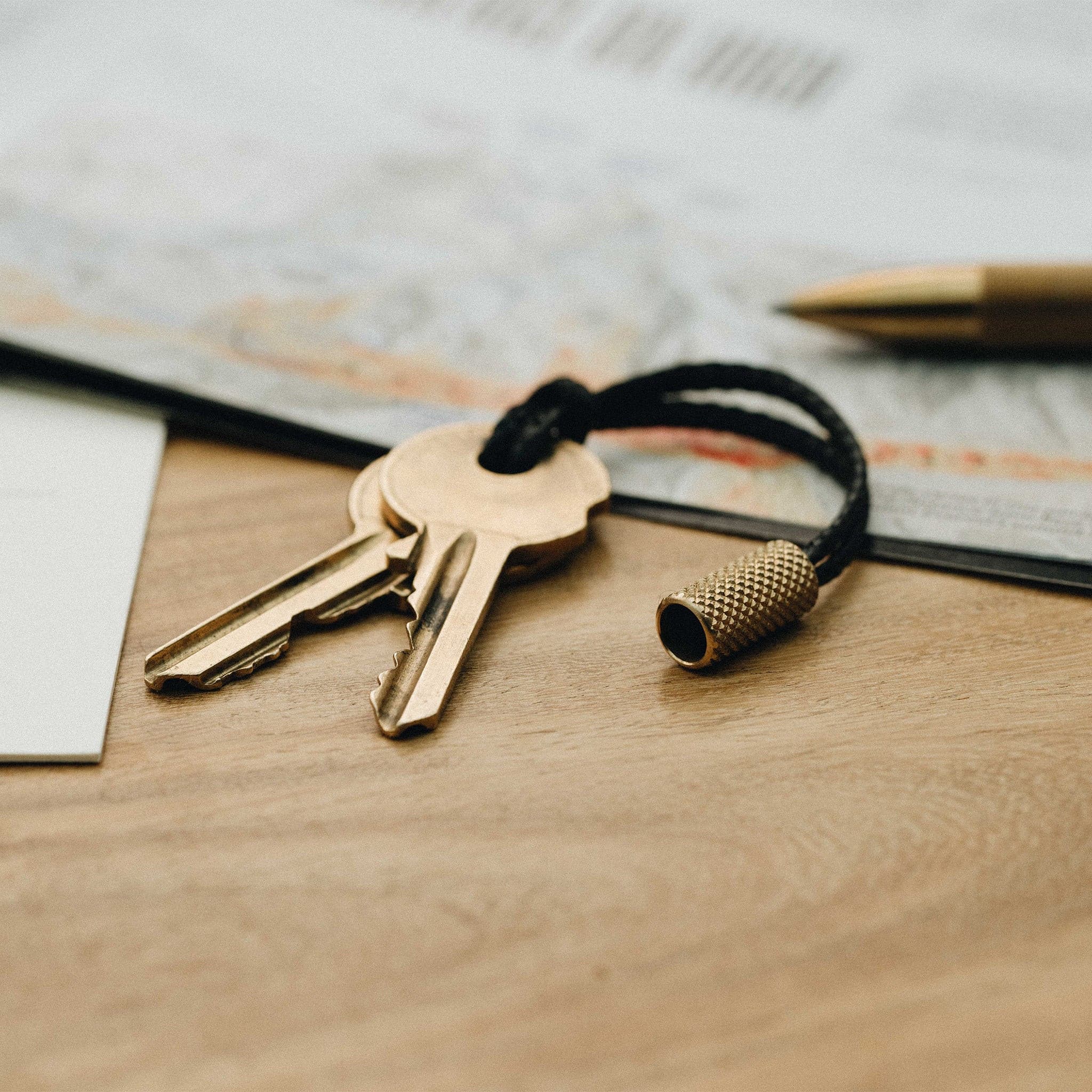 Key Fob - Brass made in England by Wingback.