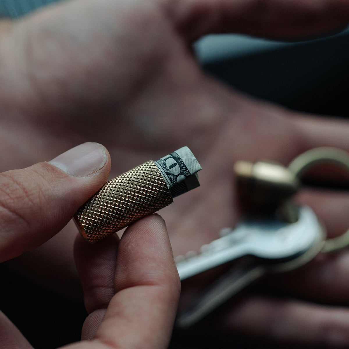 Key Cache - Brass made in England by Wingback.