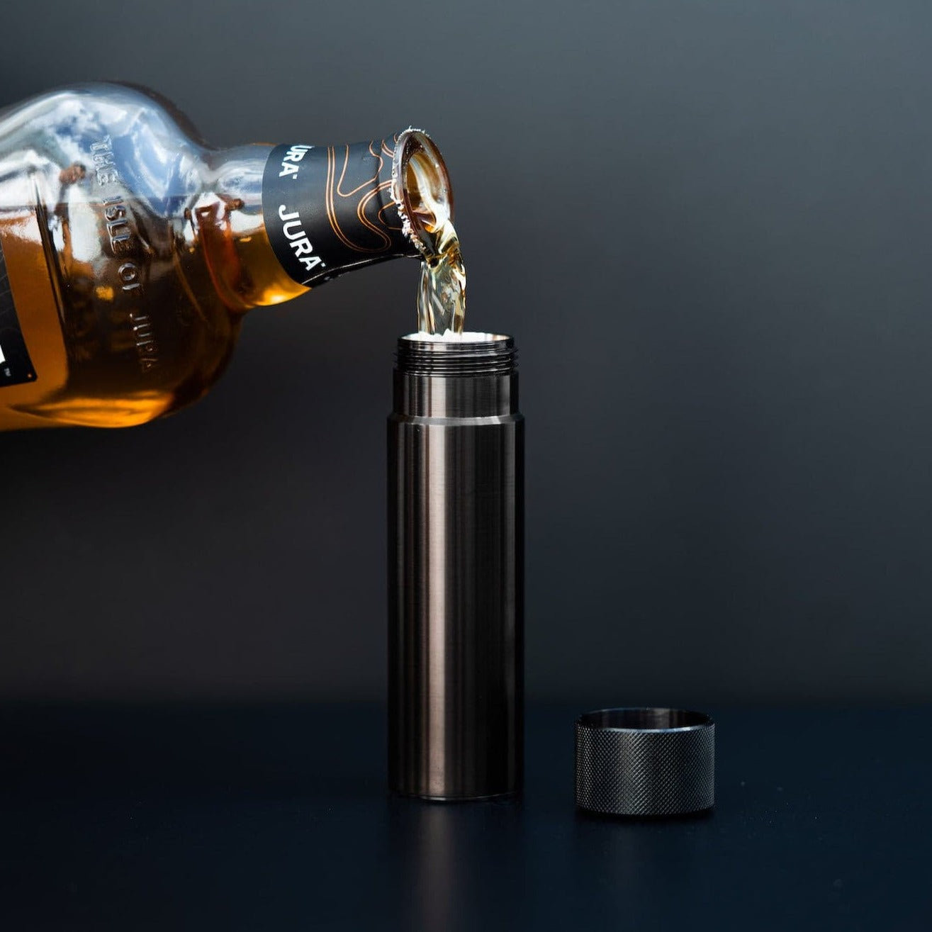100ml Hip - Black Steel made in England by Wingback.