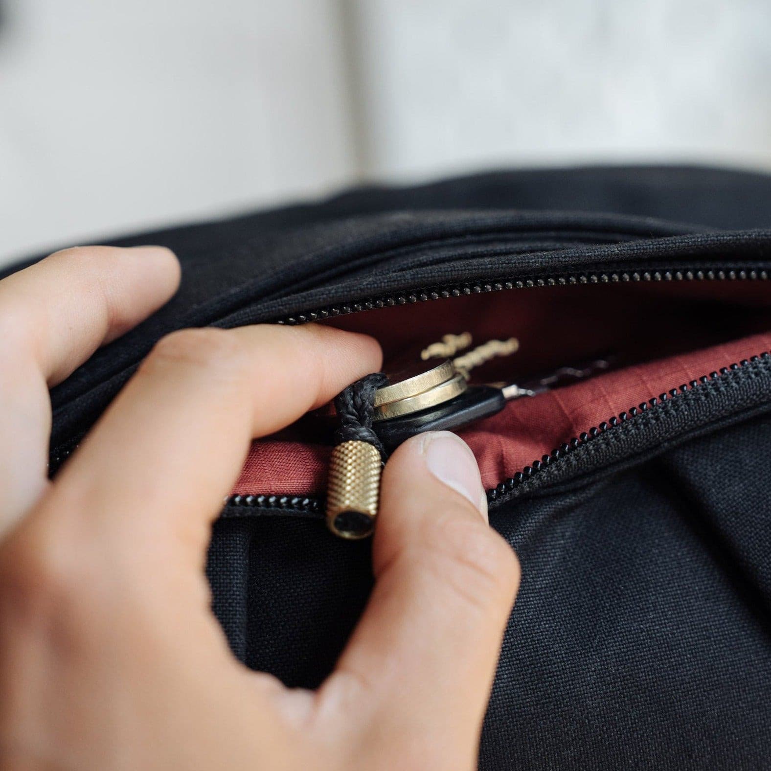 key fob - brass by Wingback