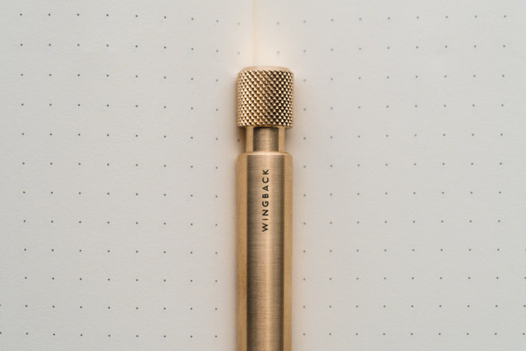 Brass Mechanical Pen by Wingback