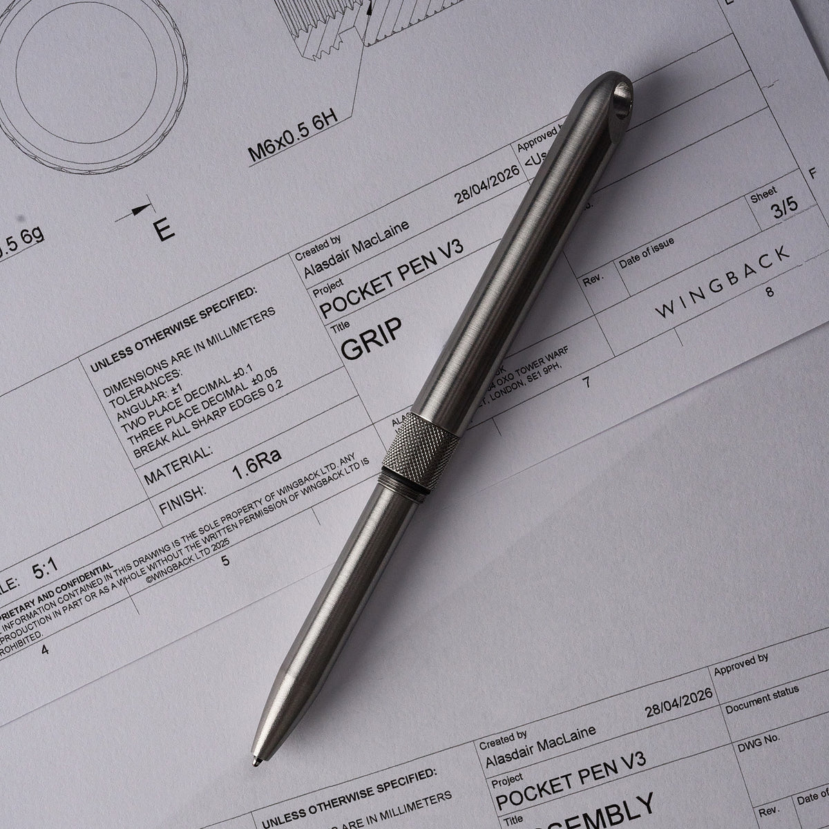 Pocket Pen - Steel