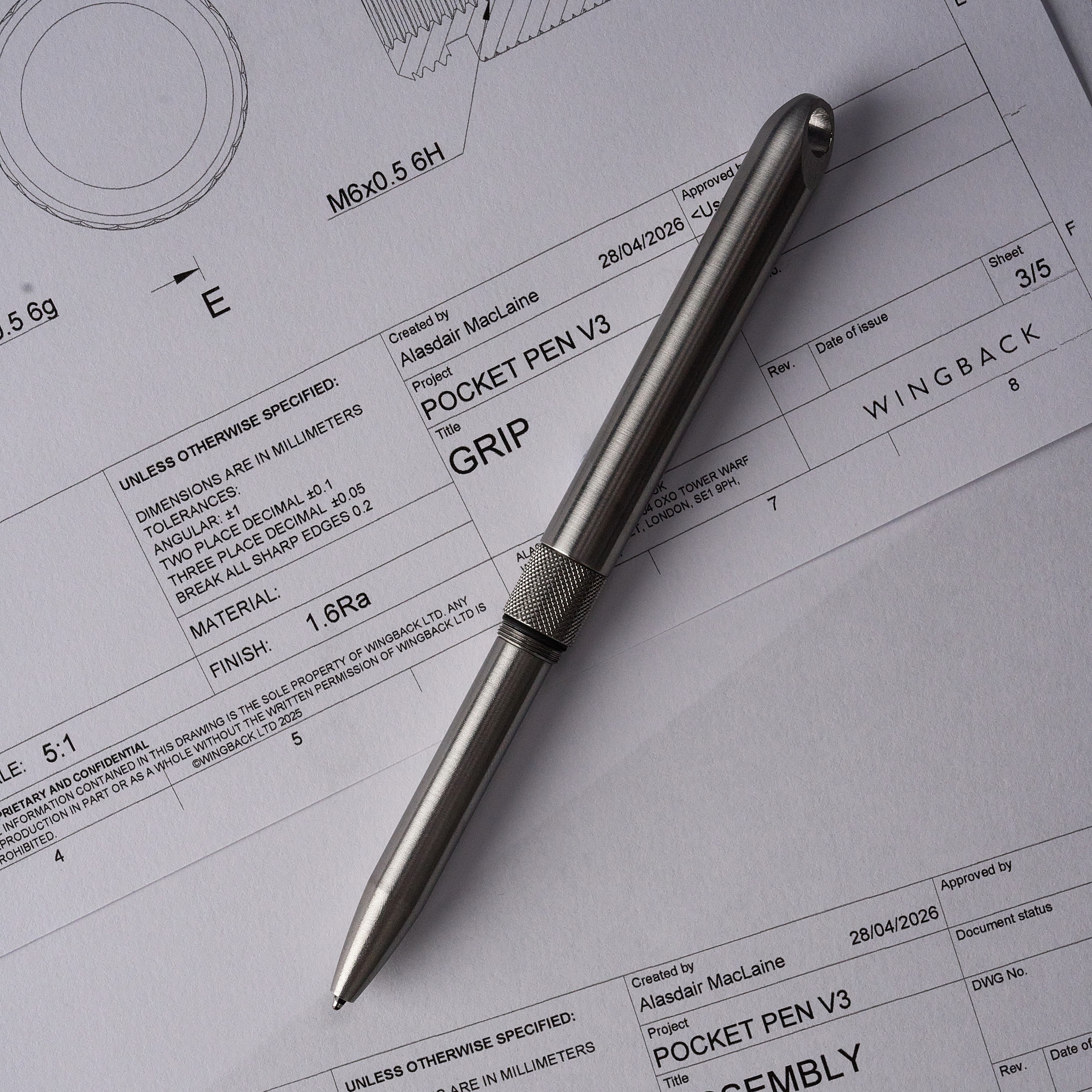 Pocket Pen - Steel