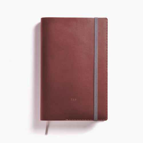 A5 Refillable Notebook - Chestnut Closed