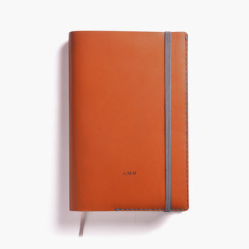 A5 Refillable Notebook - Whisky Closed