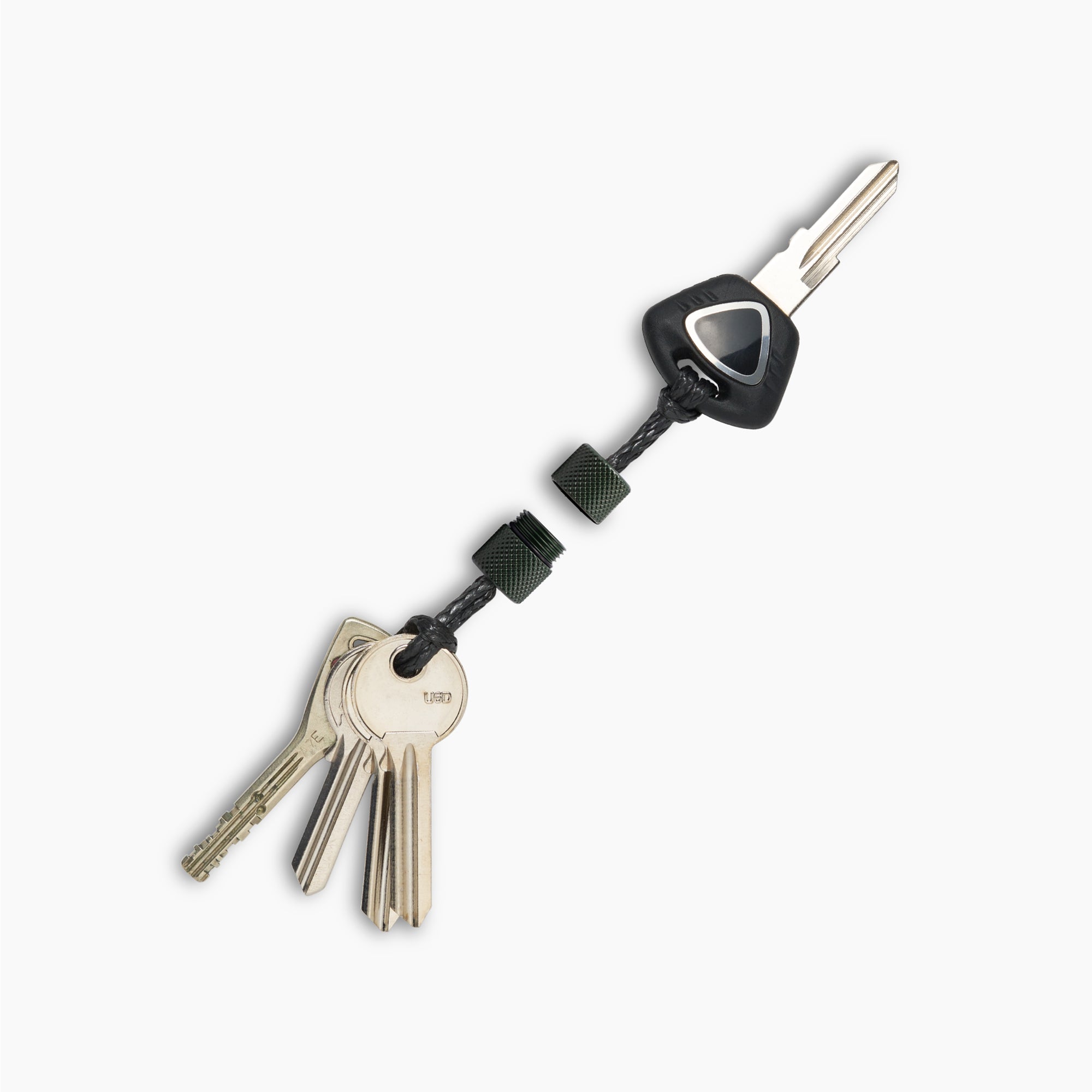 Key Loop - Black Steel | Personalised Key Organiser