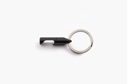 Bottle Opener - Black Steel, machined key ring bottle opener by Wingback