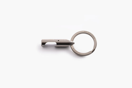 Bottle Opener - Titanium, machined key ring bottle opener by Wingback