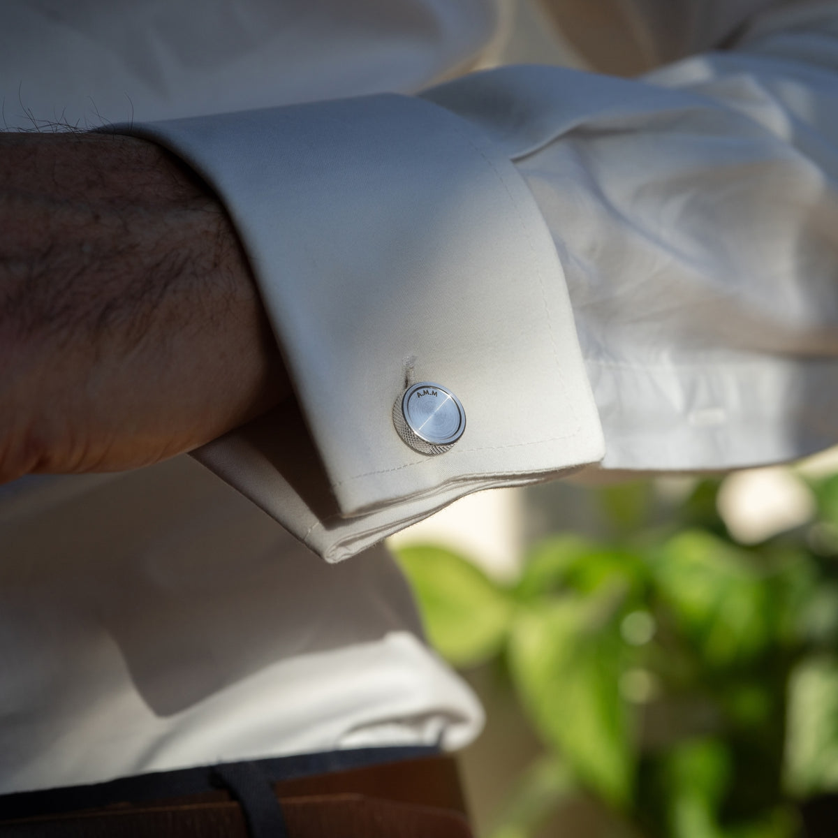 Block Cufflinks - Steel by Wingback