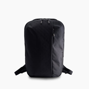 Wingback Everyday Pack, black technical backpack, front view
