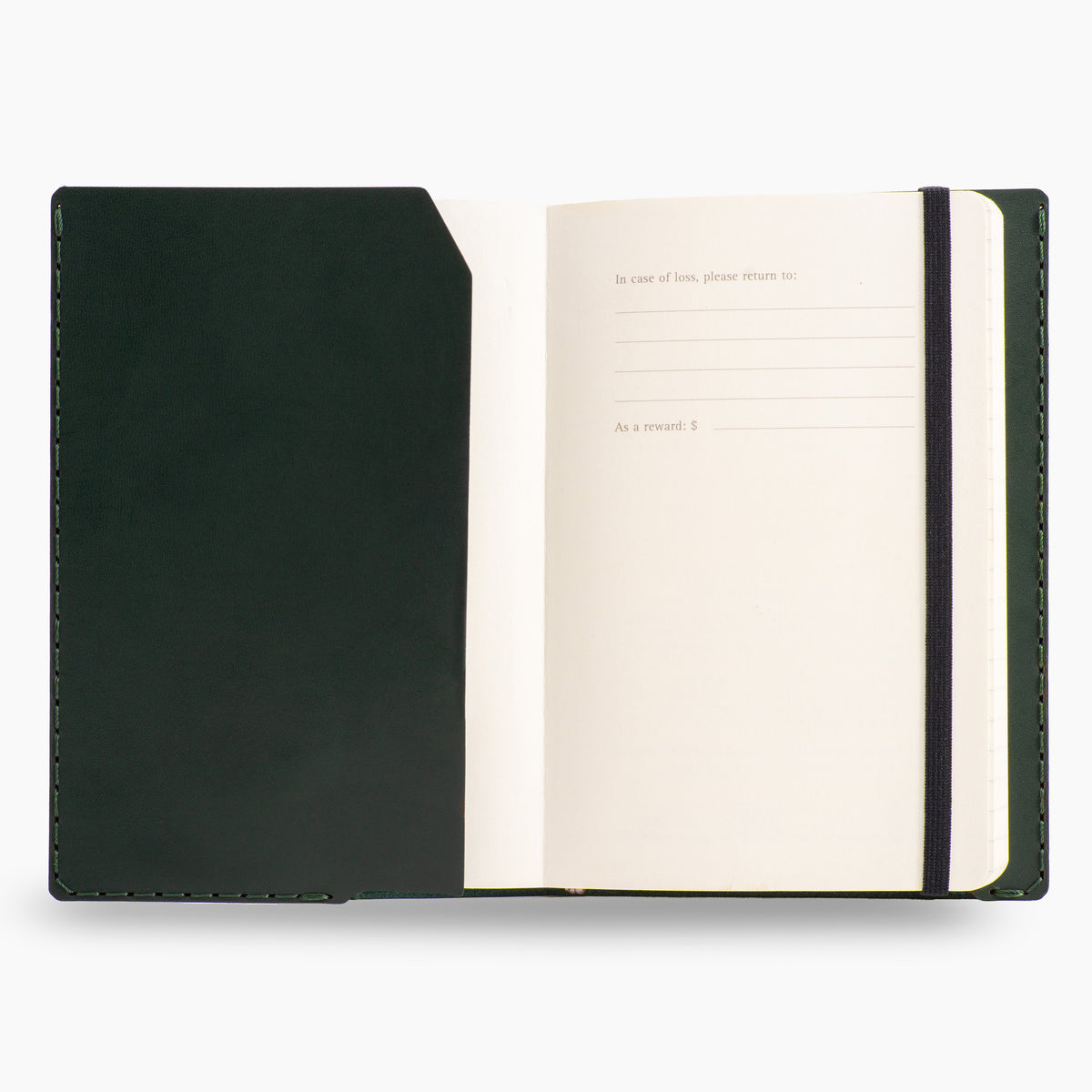 Medium Refillable Notebook - British Racing Green by Wingback
