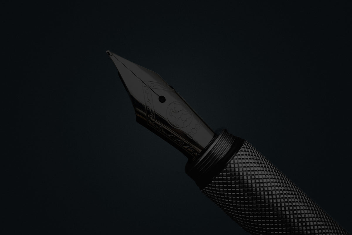 Fountain Pen - Black Steel by Wingback