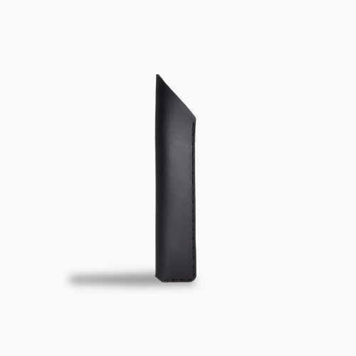 Leather Pen/Pencil Sleeve - Charcoal by Wingback
