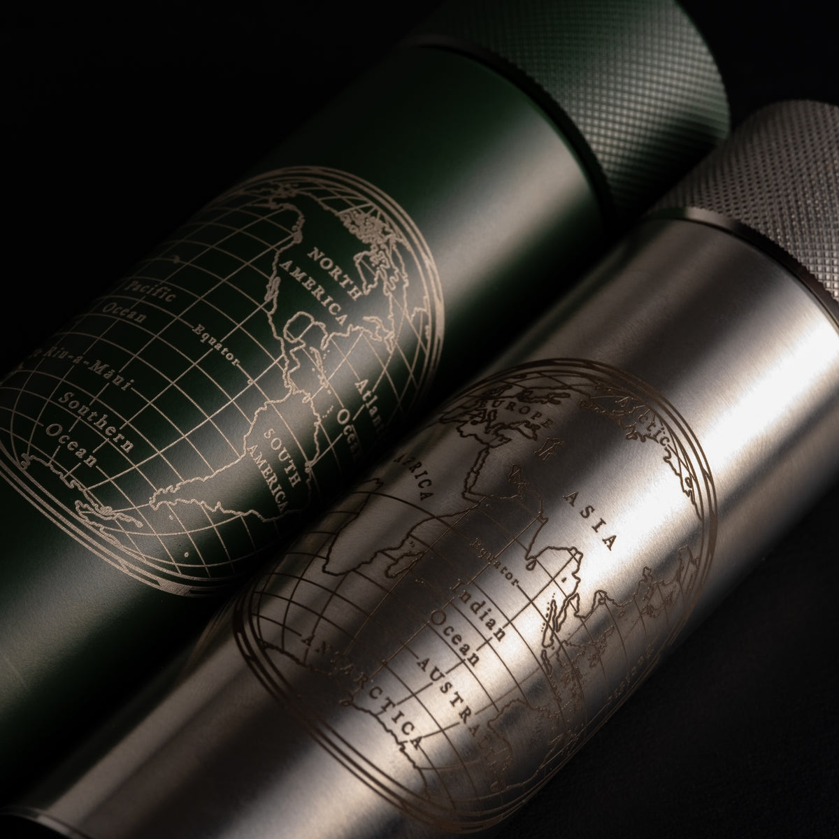 100ml Hip Flask - World Explorer by Wingback