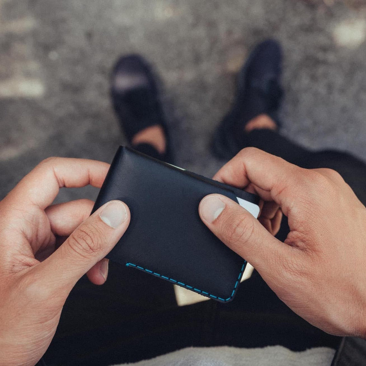 Card Wallet - Charcoal made in England by Wingback.