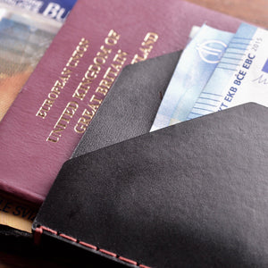Travel Wallet - Charcoal made in England by Wingback.