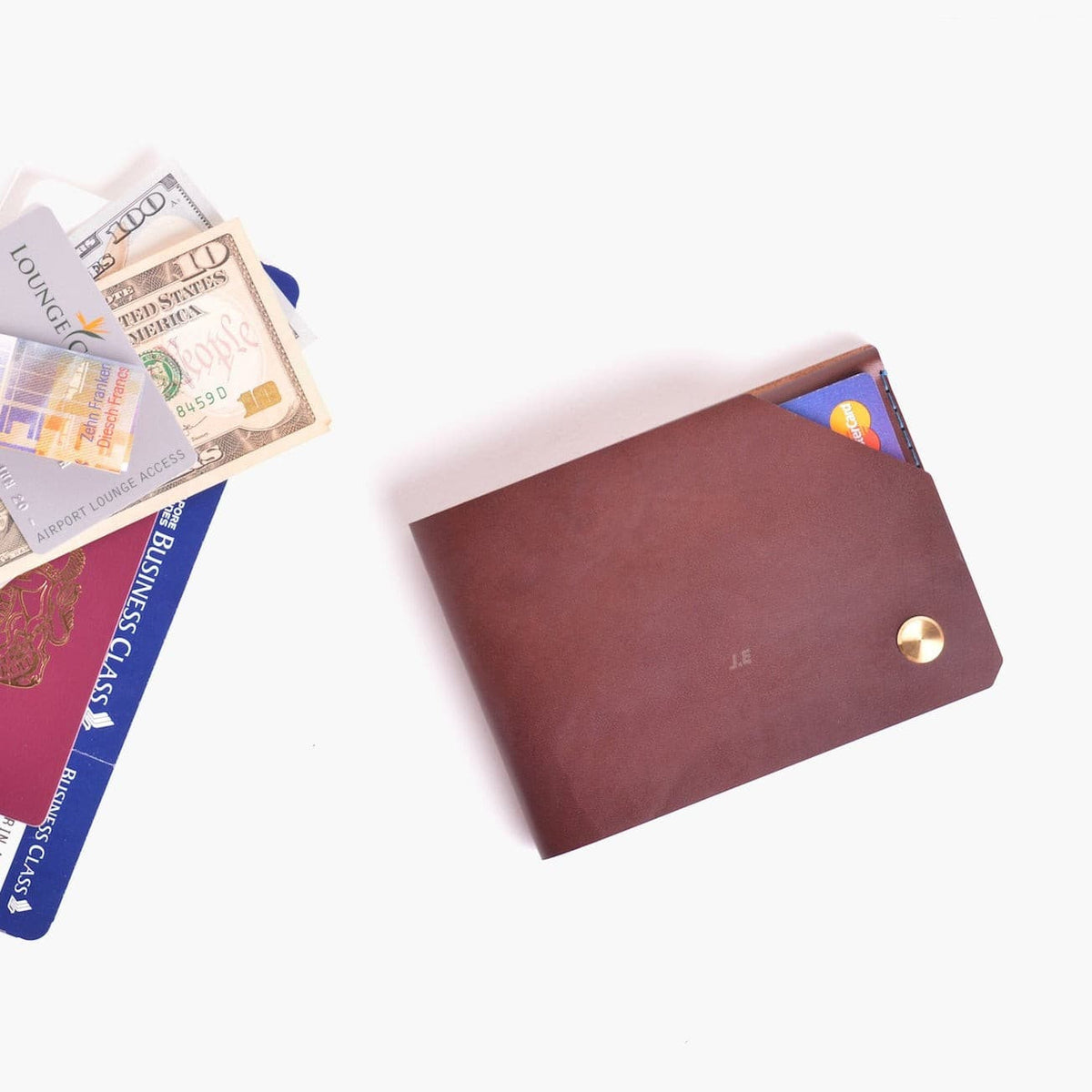 Travel Wallet - Chestnut - WINGBACK