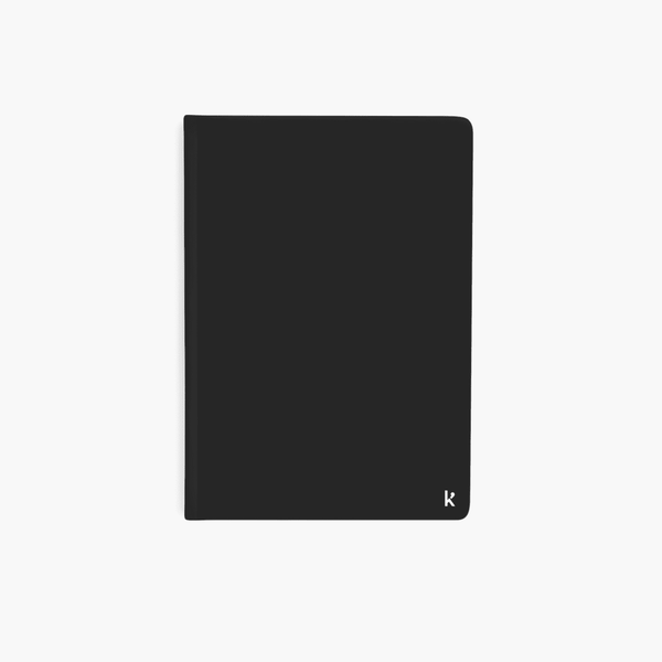 Karst A5 stone paper notebook with black hardcover, from Wingback