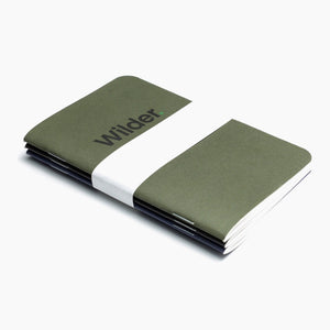 Wilder Pocket Notebook (3-pack) made in England by Wingback.