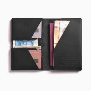 Winston Travel Wallet - Charcoal