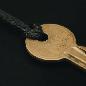 Key Fob - Black Steel made in England by Wingback.
