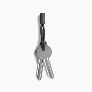 Key Fob - Black Steel made in England by Wingback.