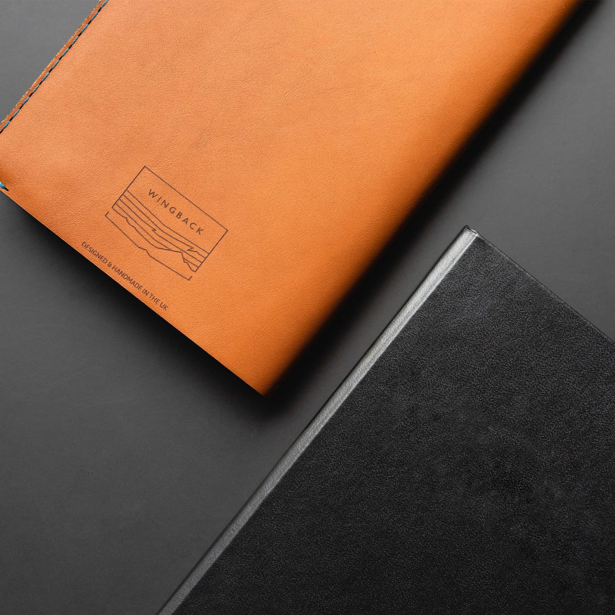 Notebook Cover - Charcoal made in England by Wingback.
