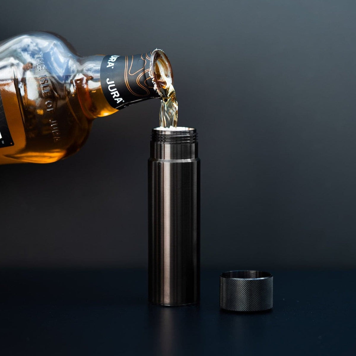 100ml Hip - Black Steel made in England by Wingback.