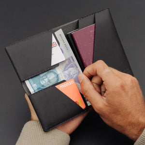 Winston Travel Wallet - Charcoal