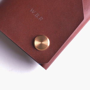 Cash Wallet - Chestnut made in England by Wingback.
