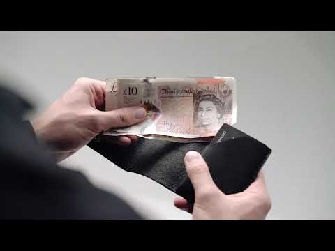 Personalised Cash Wallet - Charcoal Video